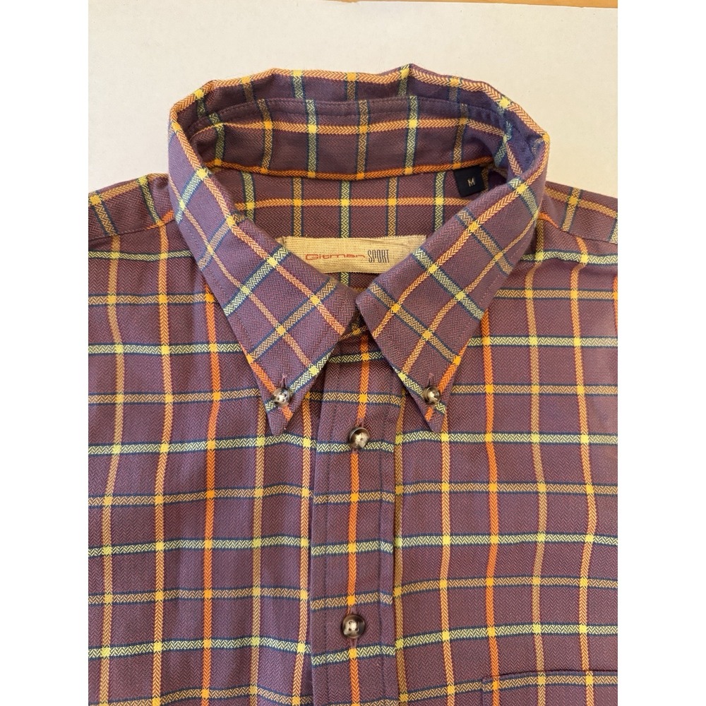 Gitman Sport Men Medium Plaid Cotton Button Up Shirt USA - Picture 4 of 9